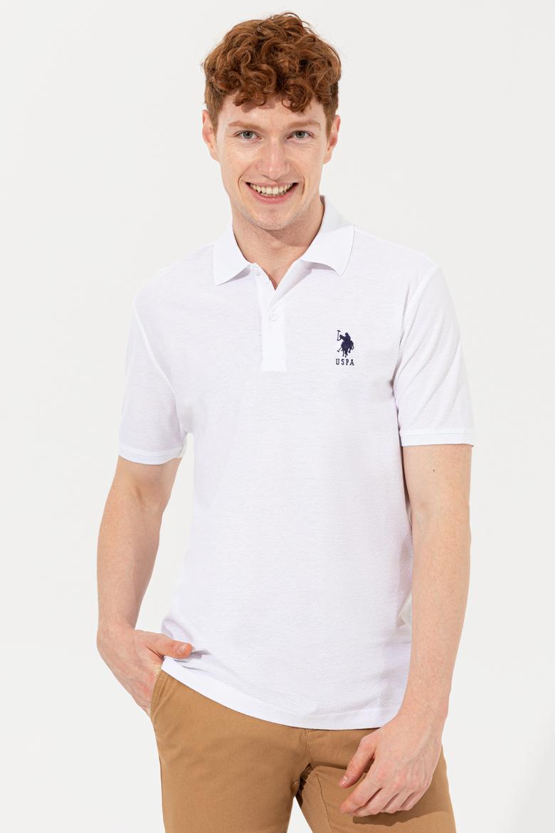Erkek Beyaz Polo Yaka T-Shirt