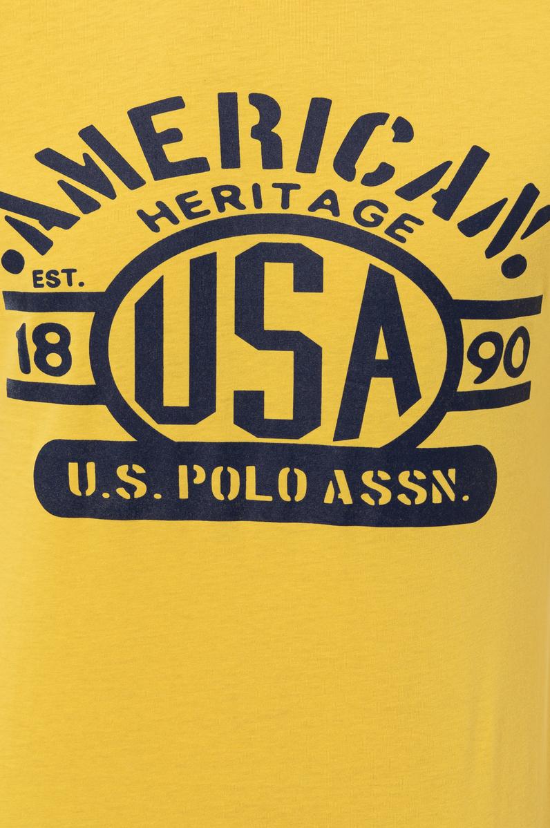 Erkek Açık Sarı Bisiklet Yaka Tişört