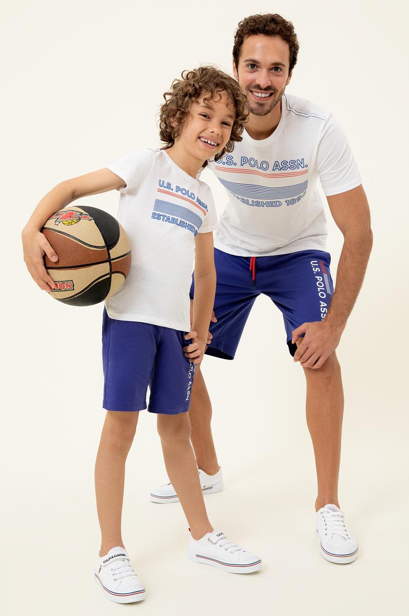 Çocuk Mavi Örme Şort