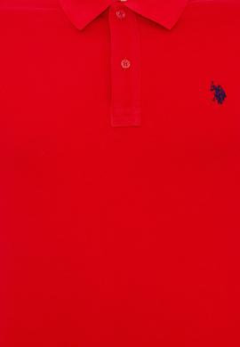 Erkek Kırmızı Basic Polo Yaka Tişört - 50249149396