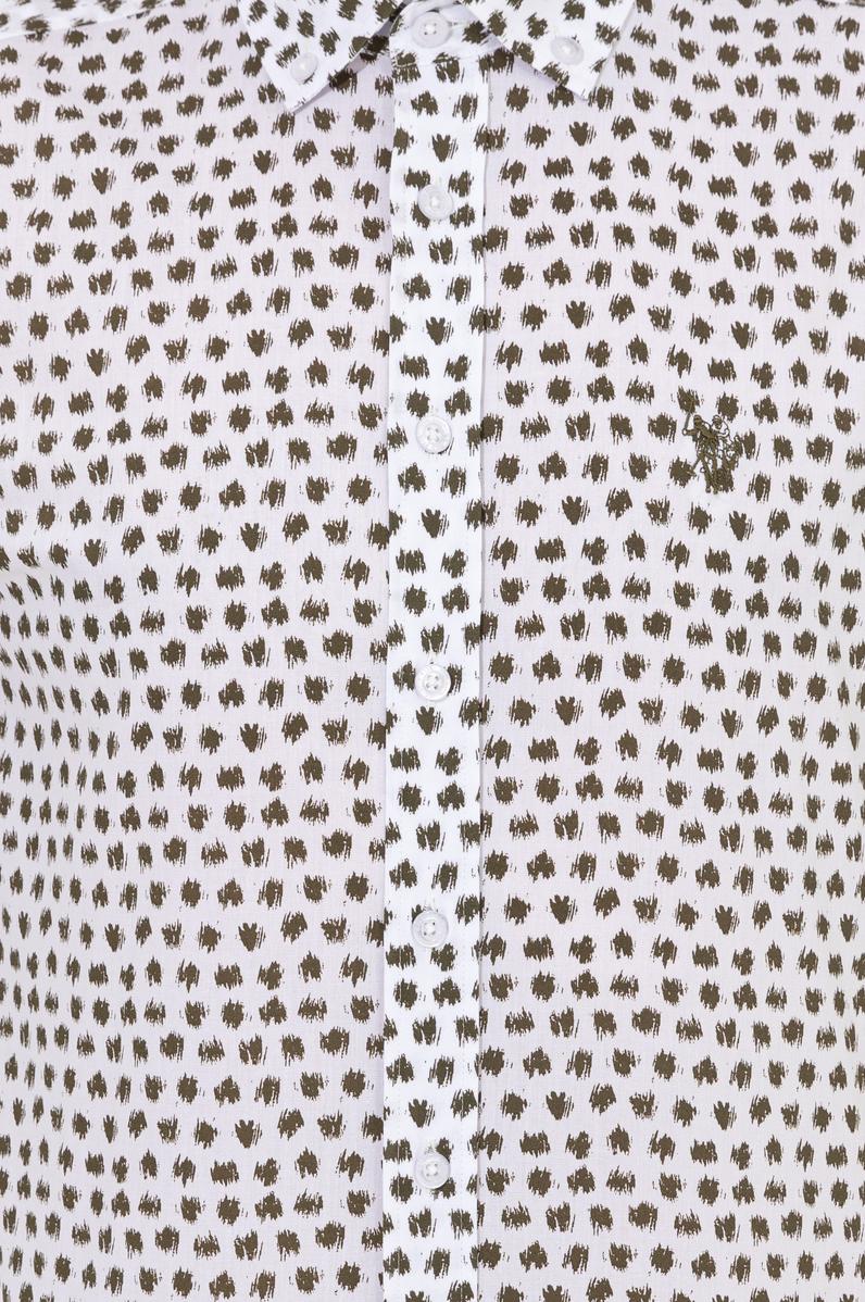 Erkek Hak Desenli Kısa Kollu Gömlek