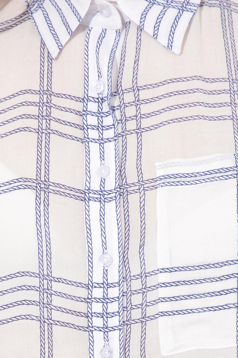 Kadın Mavi Uzun Kollu Gömlek