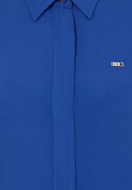 Kadın Mavi Uzun Kollu Basic Gömlek - 50254550020