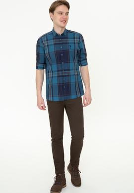 Erkek Koyu Mint Gömlek Uzunkol - 50226593021