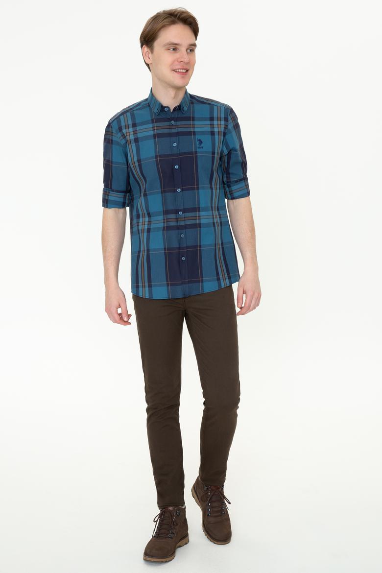 Erkek Koyu Mint Gömlek Uzunkol - 50226593021