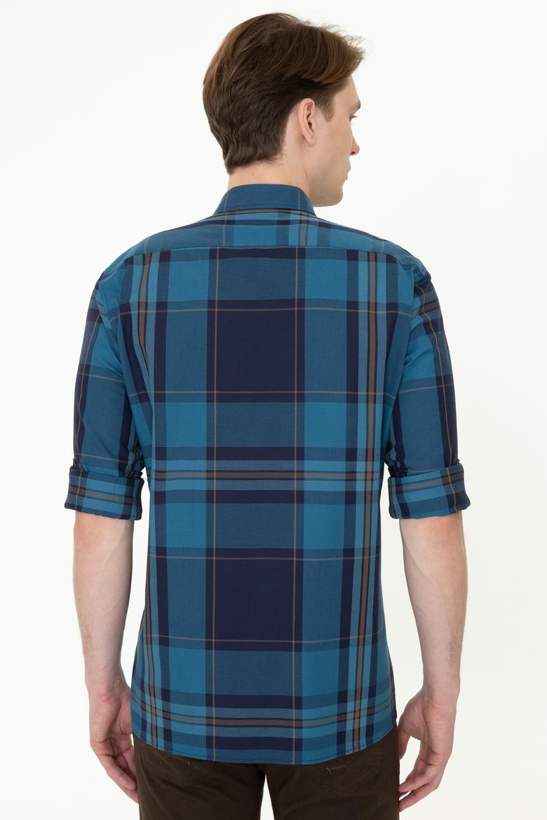 Erkek Koyu Mint Gömlek Uzunkol - 50226593021