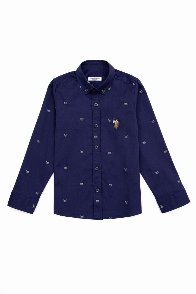 Erkek Çocuk Lacivert Uzun Kollu Gömlek