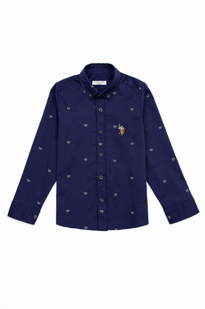 Erkek Çocuk Lacivert Uzun Kollu Gömlek