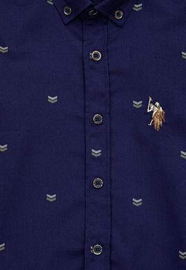 Erkek Çocuk Lacivert Uzun Kollu Gömlek - 50237659024
