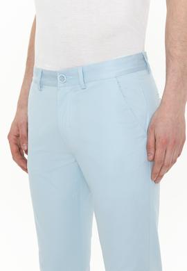 Erkek Slim Fit Açık Mavi Kanvas Pantolon - 50246122010