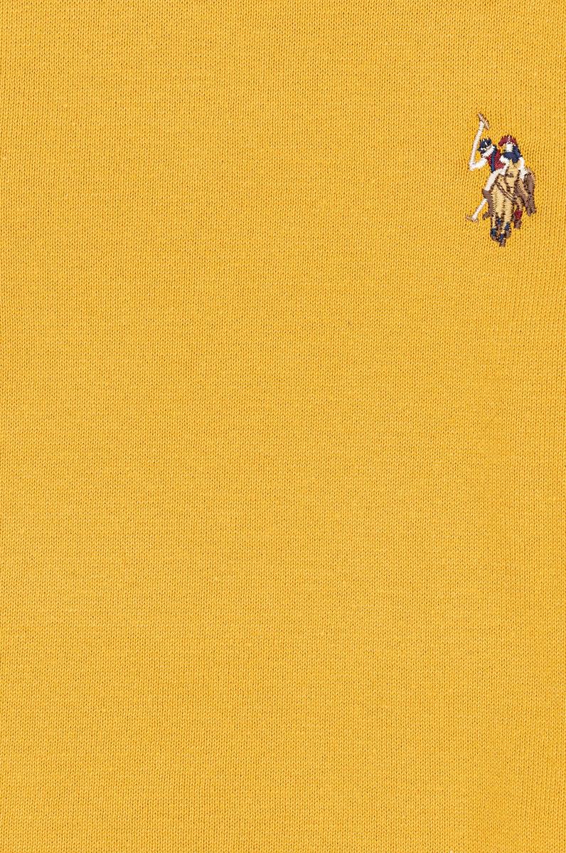 Erkek Çocuk Hardal Bisiklet Yaka Triko Kazak