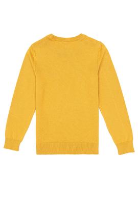 Erkek Çocuk Hardal Bisiklet Yaka Triko Kazak - 50255804031