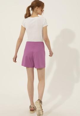 Kadın Menekşe Örme Şort - 50246889038