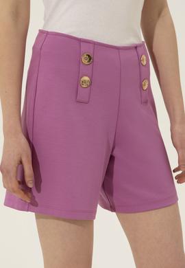 Kadın Menekşe Örme Şort - 50246889038