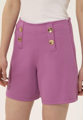 Kadın Menekşe Örme Şort - 50246889038