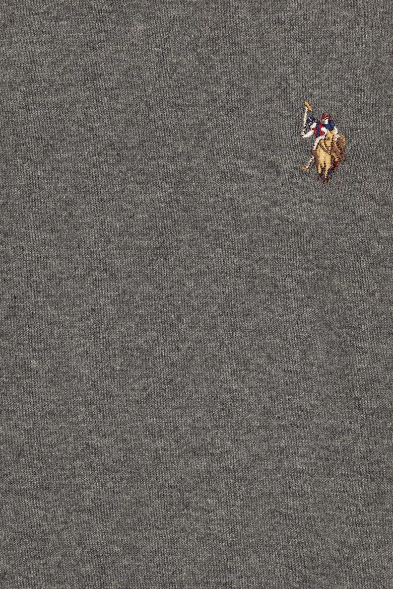 Erkek Çocuk Gri Melanj Bisiklet Yaka Triko Kazak - 50255804040