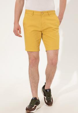 Erkek Safran Dokuma Şort - 50246140037