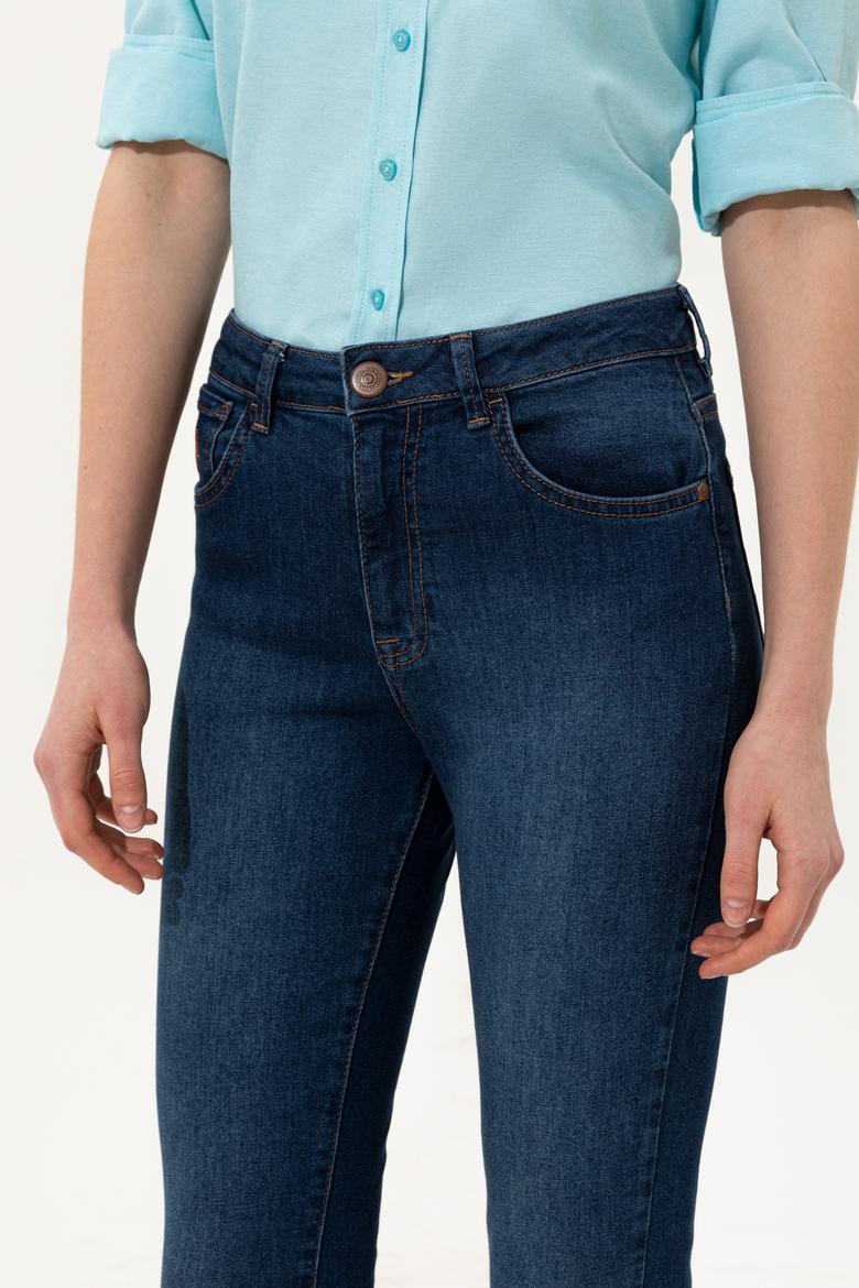 Kadın Mavi Jean Pantolon - 50260262008