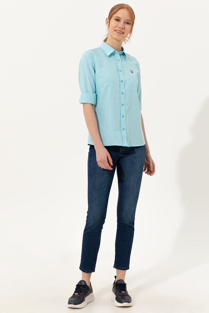 Kadın Mavi Jean Pantolon