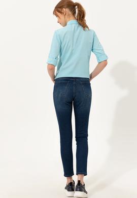 Kadın Mavi Jean Pantolon - 50260262008