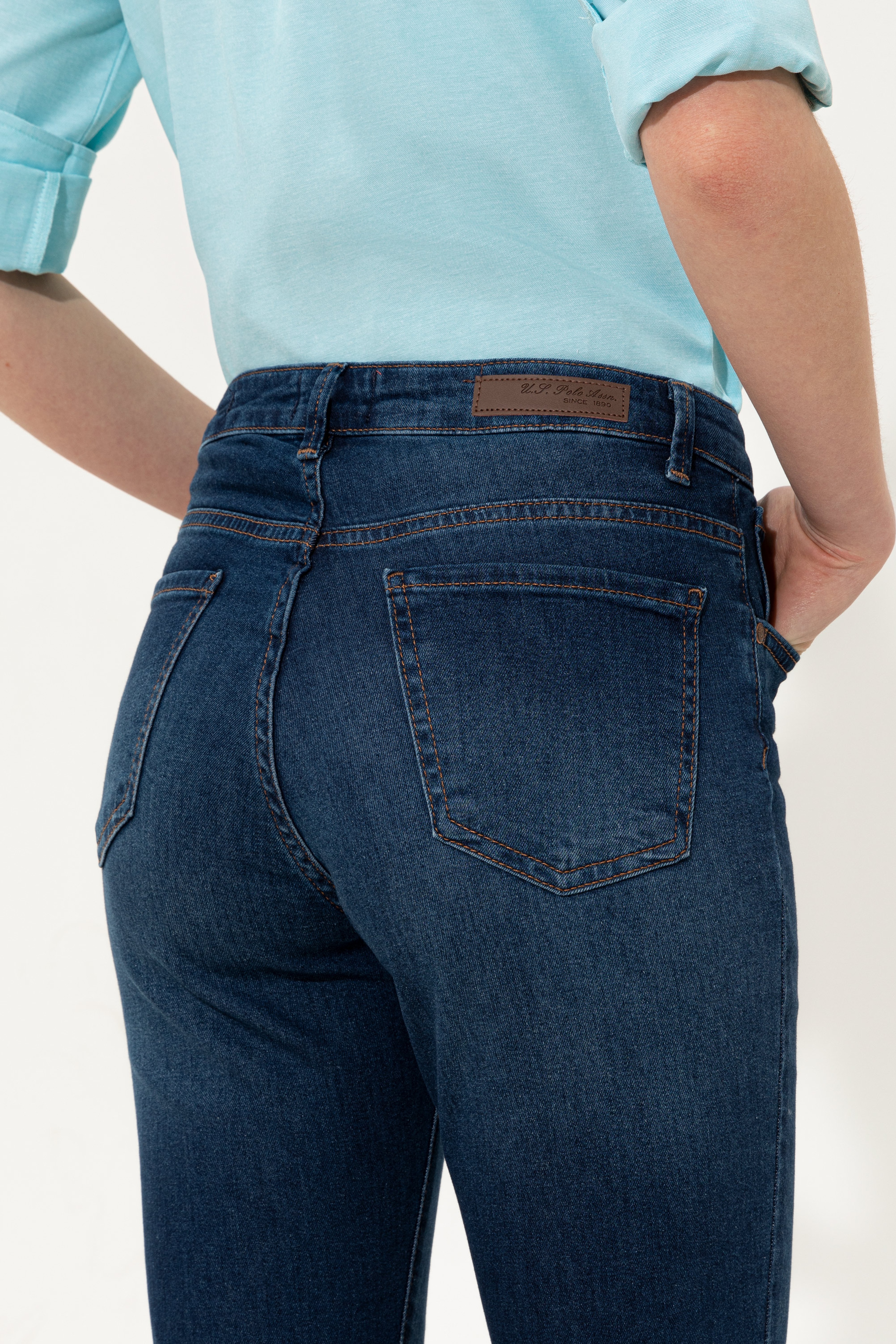 Kadın Mavi Jean Pantolon - Image 7
