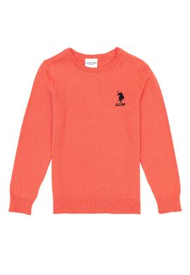 Kız Çocuk Nar Çiçeği Bisiklet Yaka Basic Kazak - 50252446046