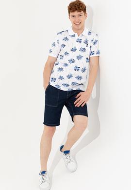 Erkek Koyu Mavi Polo Yaka Tişört - 50248945017