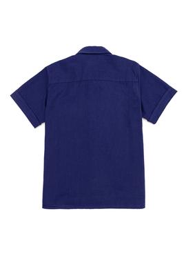 Erkek Çocuk Mavi Kısa Kollu Gömlek - 50247971032