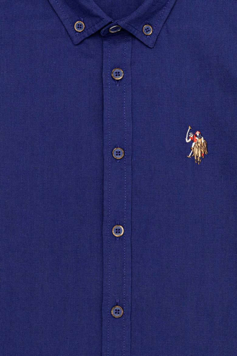 Erkek Çocuk Mavi Kısa Kollu Gömlek - 50247971032