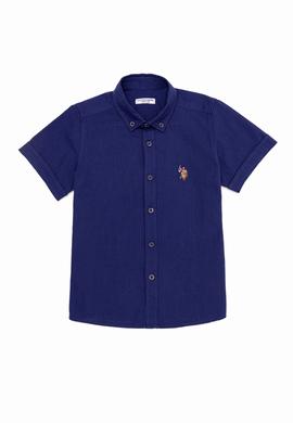 Erkek Çocuk Mavi Kısa Kollu Gömlek - 50247971032