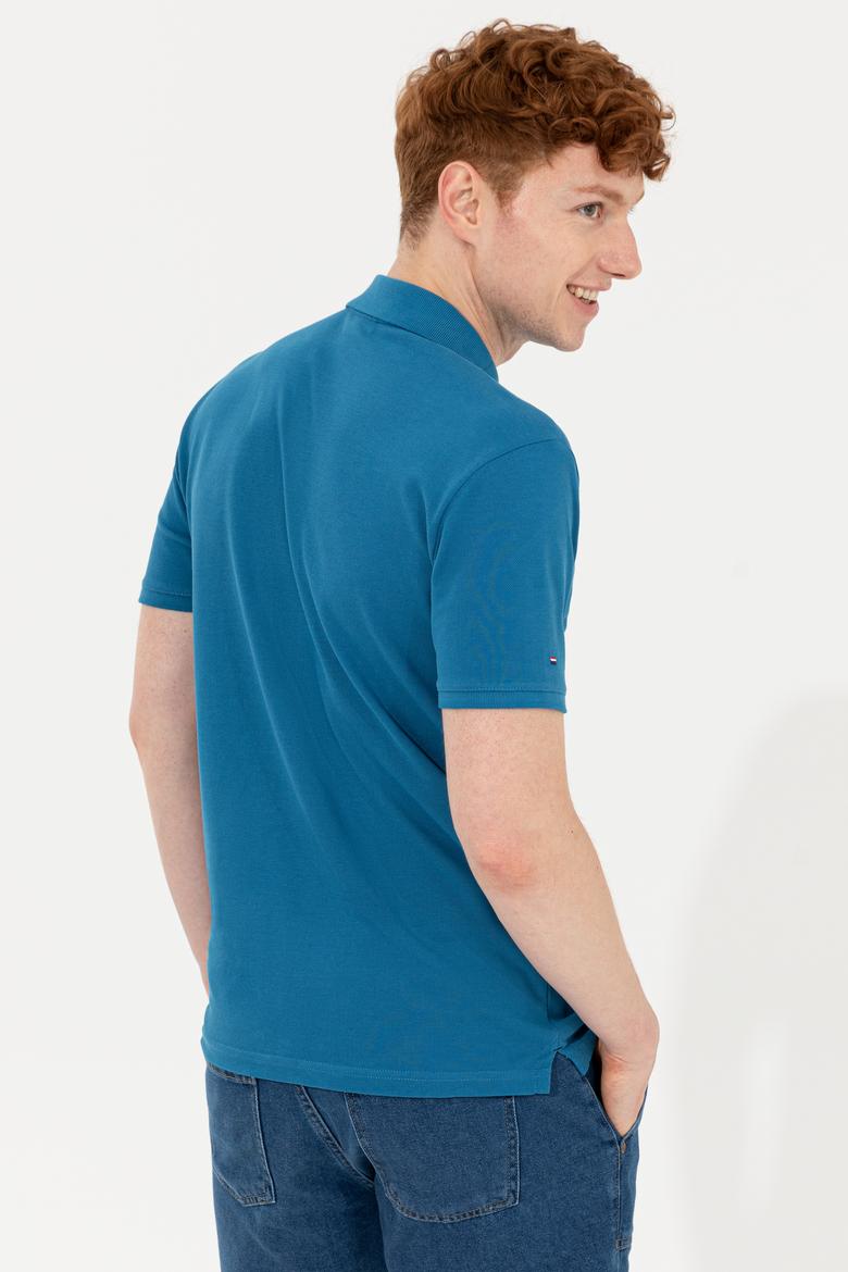 Erkek Petrol Basic Tişört - 50248556123