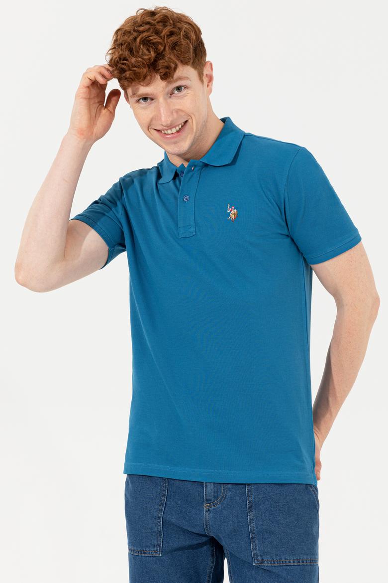 Erkek Petrol Basic Tişört