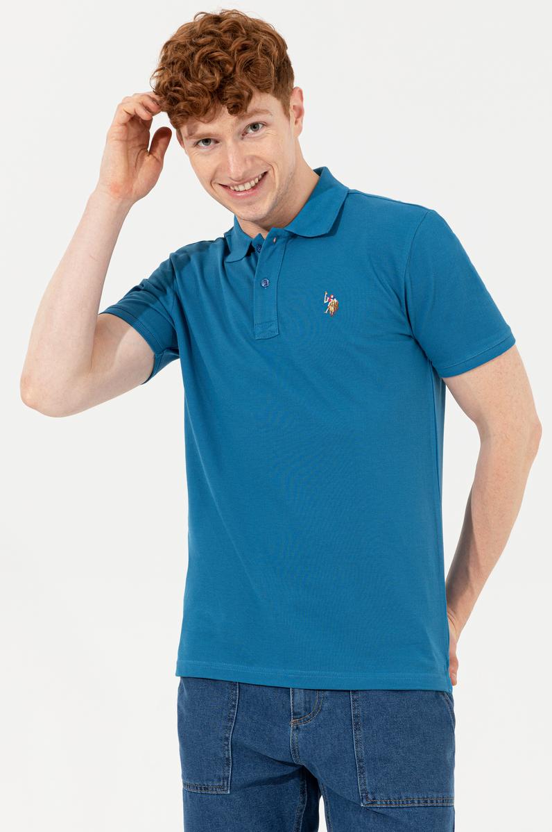 Erkek Petrol Basic Tişört