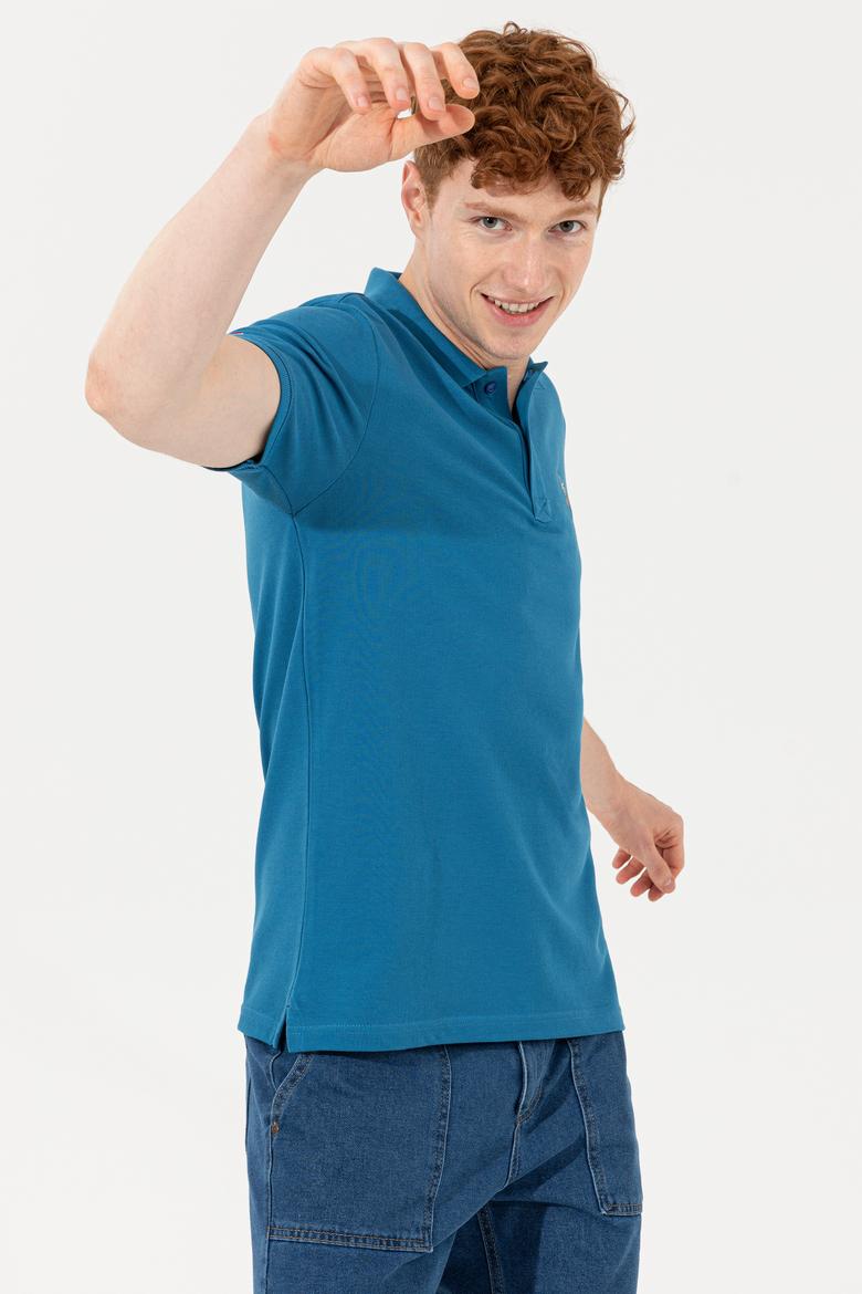 Erkek Petrol Basic Tişört - 50248556123