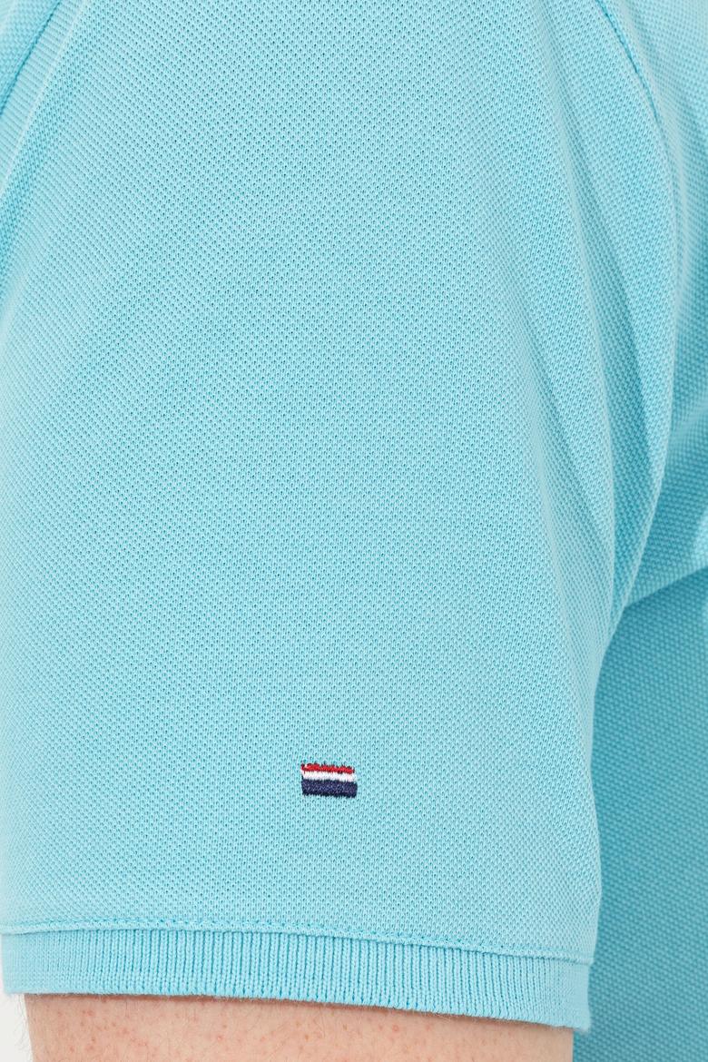 Erkek Turkuaz Polo Yaka Basic T-Shirt - 50248556110
