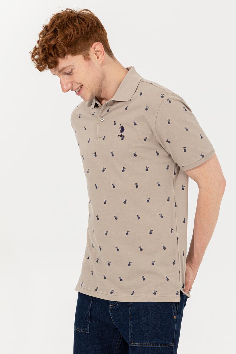 Erkek Haki Polo Yaka Tişört - 50249186018