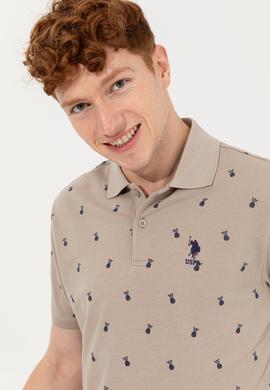 Erkek Haki Polo Yaka Tişört - 50249186018