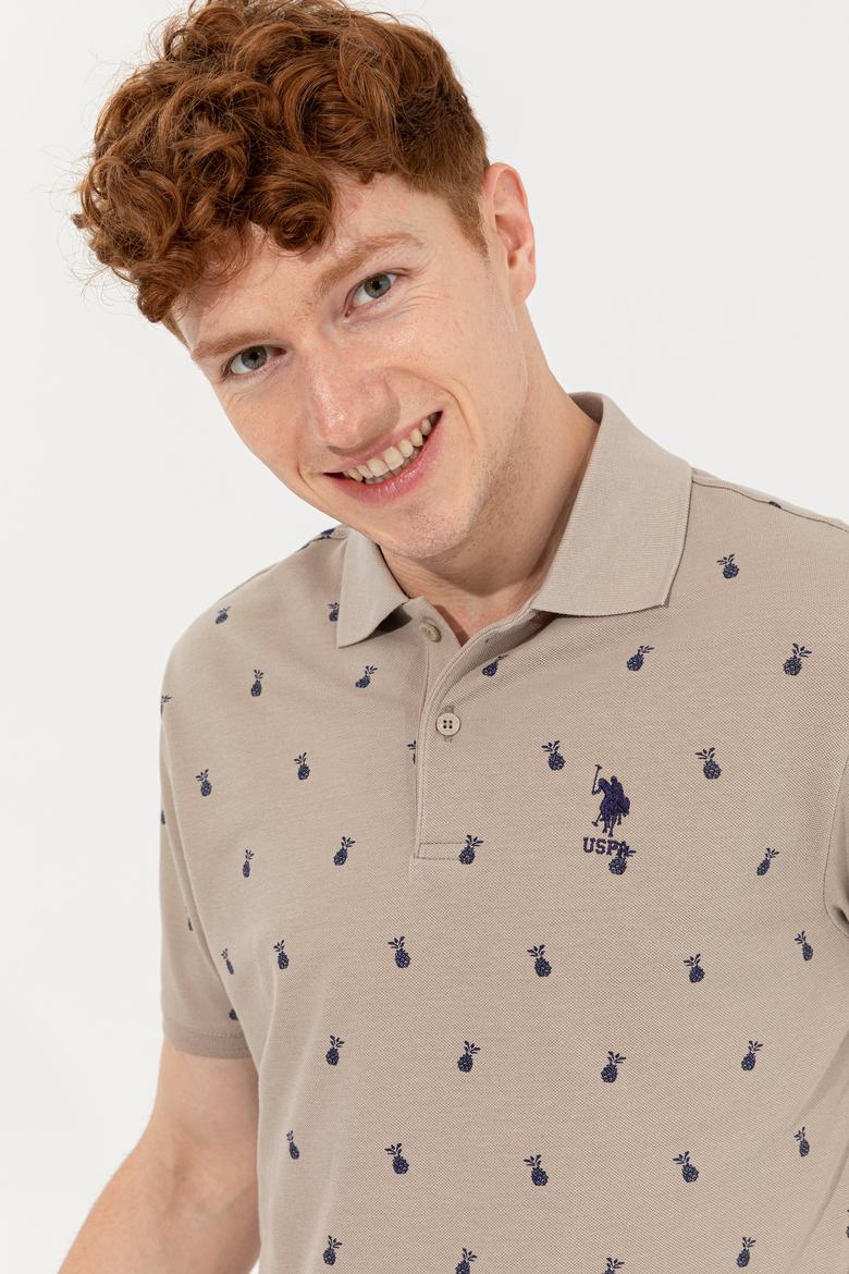 Erkek Haki Polo Yaka Tişört - 50249186018