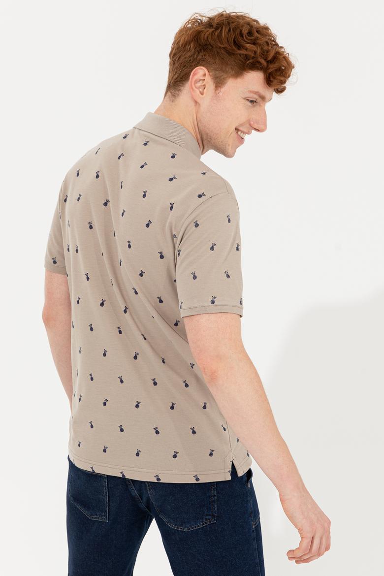 Erkek Haki Polo Yaka Tişört - 50249186018