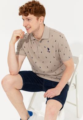 Erkek Haki Polo Yaka Tişört - 50249186018