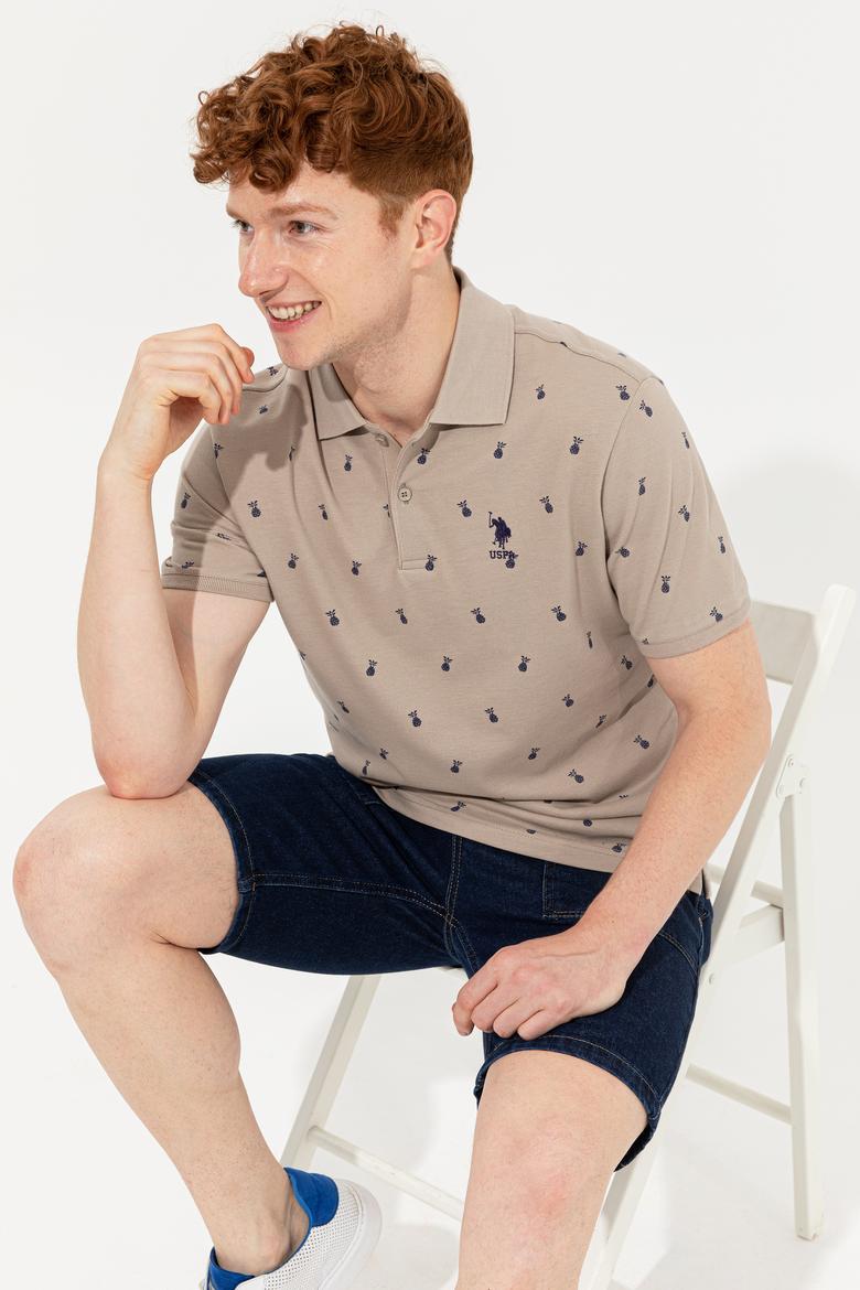 Erkek Haki Polo Yaka Tişört