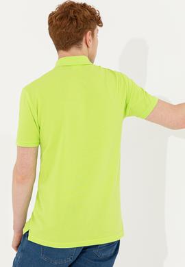 Erkek Fıstık Yeşili Polo Yaka T-Shirt Basic - 50248556083