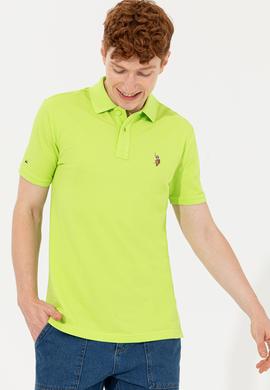 Erkek Fıstık Yeşili Polo Yaka T-Shirt Basic - 50248556083