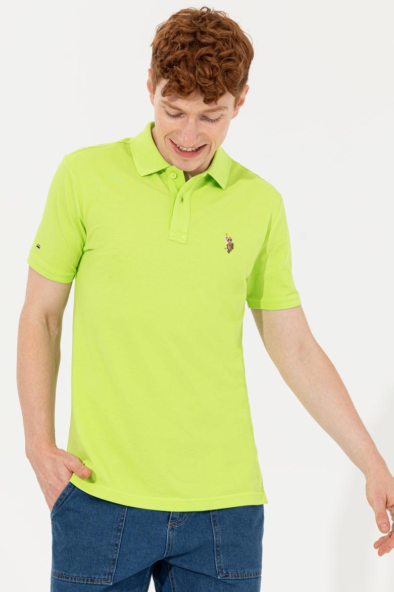 Erkek Fıstık Yeşili Polo Yaka T-Shirt Basic - 50248556083