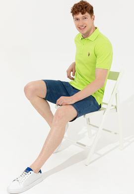 Erkek Fıstık Yeşili Polo Yaka T-Shirt Basic - 50248556083