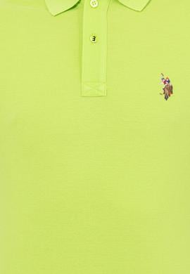 Erkek Fıstık Yeşili Polo Yaka T-Shirt Basic - 50248556083