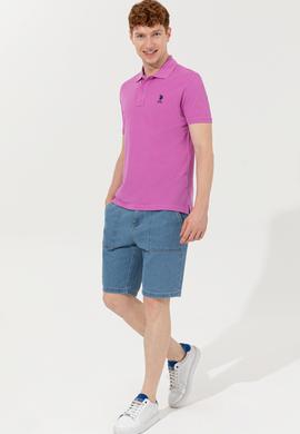 Erkek Açık Mavi Jean Şort - 50254413003