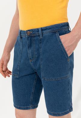 Erkek Mavi Jean Şort - 50254440003