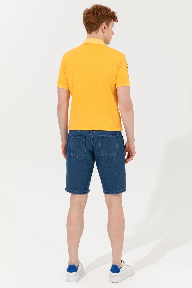 Erkek Mavi Jean Şort - 50254440003