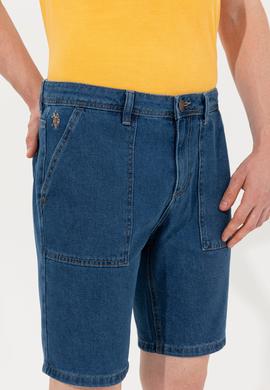 Erkek Mavi Jean Şort - 50254440003